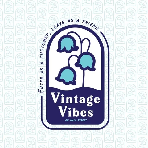 Charleston vintage - Vintage Vibes logo Logo of Vintage Vibes, a vintage shop in Charleston, SC