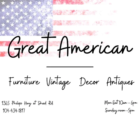Jacksonville antiques - Great American Antique Mall logo Logo of Great American Antique Mall, an antique mall in Jacksonville, FL